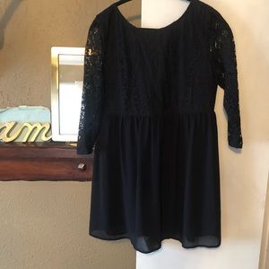 Lace top dress